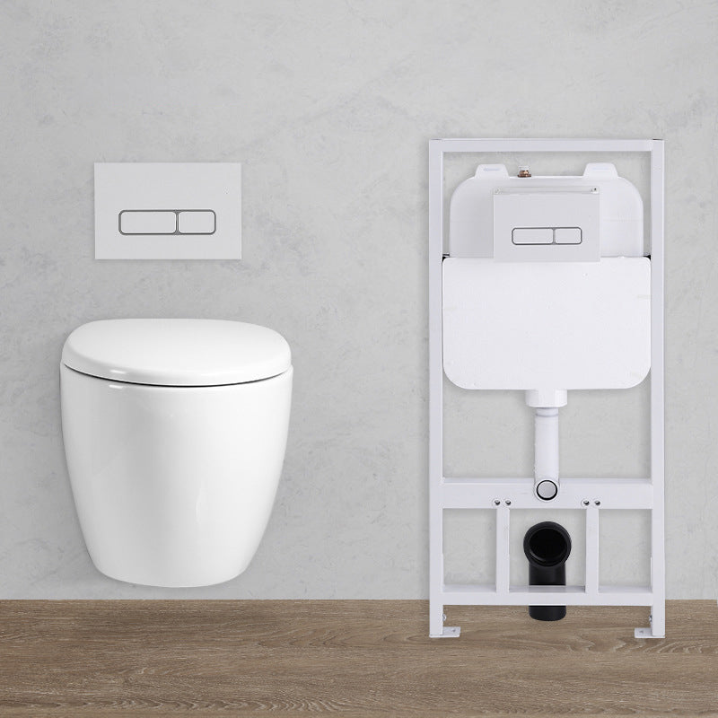 Wall Mount Flush Toilet Single Flush Modern One-Piece Toilet Urine Toilet