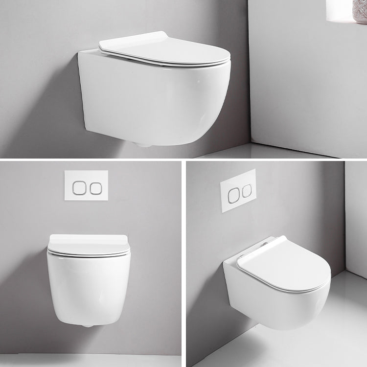 Wall Mount Flush Toilet Single Flush Modern One-Piece Toilet Urine Toilet