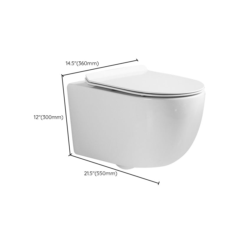 Wall Mount Flush Toilet Single Flush Modern One-Piece Toilet Urine Toilet