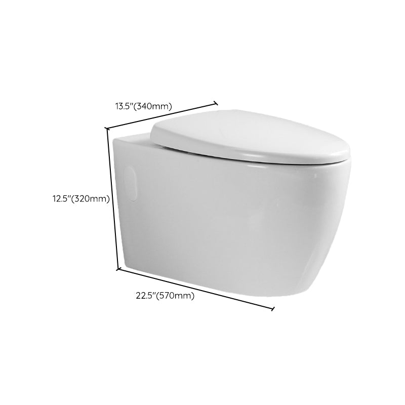 Wall Mount Flush Toilet Single Flush Modern One-Piece Toilet Urine Toilet