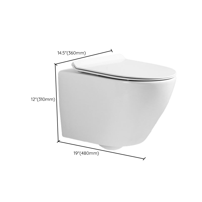 Wall Mount Flush Toilet Single Flush Modern One-Piece Toilet Urine Toilet