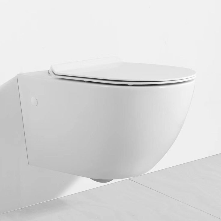 Modern Wall Mount Flush Toilet All-In-One Siphon Jet Toilet Bowl