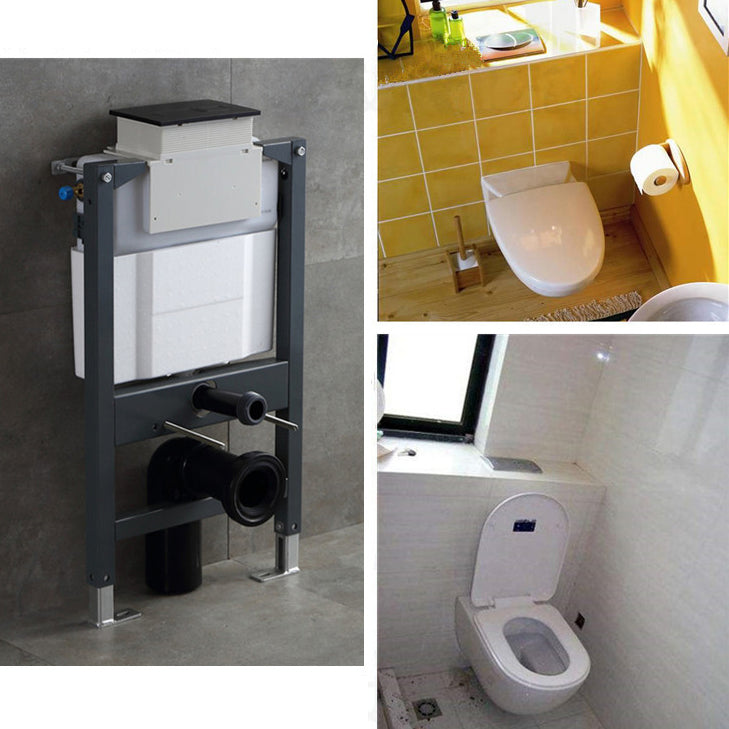 Modern Wall Mount Flush Toilet All-In-One Siphon Jet Toilet Bowl
