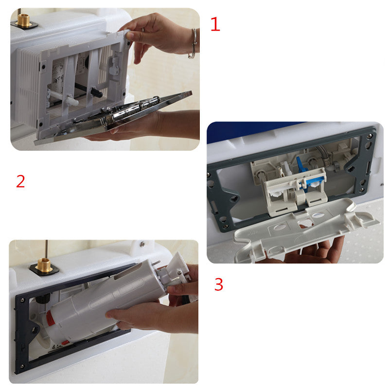 Modern Wall Mount Flush Toilet All-In-One Siphon Jet Toilet Bowl