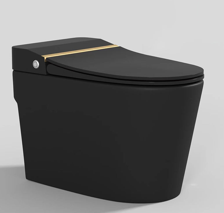 Modern Floor Mount Toilet Bowl Siphon Jet Skirted Toilet with Seat for Bathroom