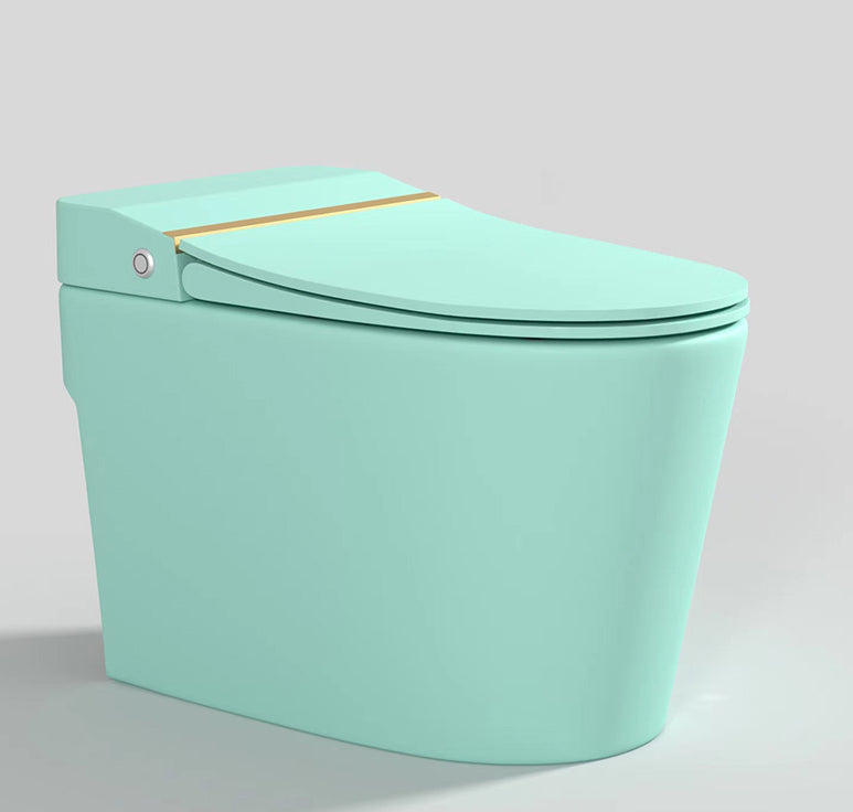 Modern Floor Mount Toilet Bowl Siphon Jet Skirted Toilet with Seat for Bathroom