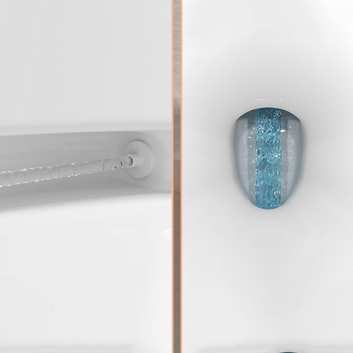 Modern Floor Mount Toilet Bowl Siphon Jet Skirted Toilet with Seat for Bathroom