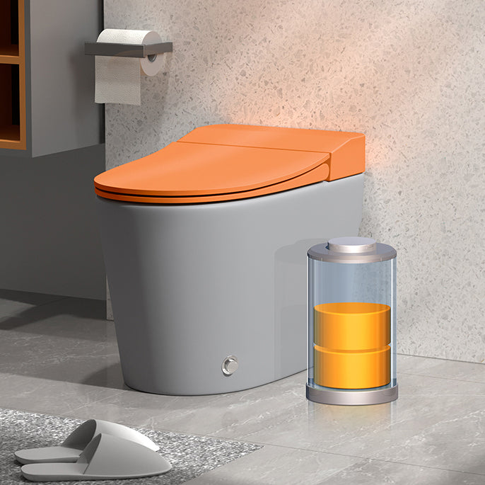 Modern Floor Mount Toilet Bowl Siphon Jet Skirted Toilet with Seat for Bathroom