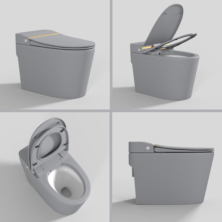 Modern Floor Mount Toilet Bowl Siphon Jet Skirted Toilet with Seat for Bathroom