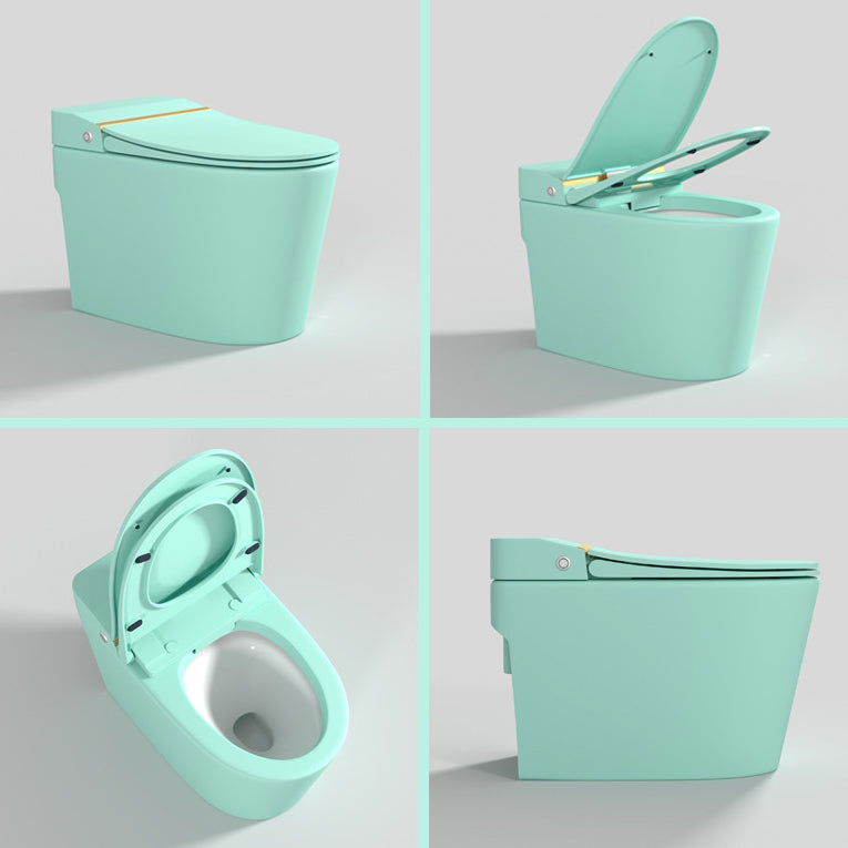 Modern Floor Mount Toilet Bowl Siphon Jet Skirted Toilet with Seat for Bathroom