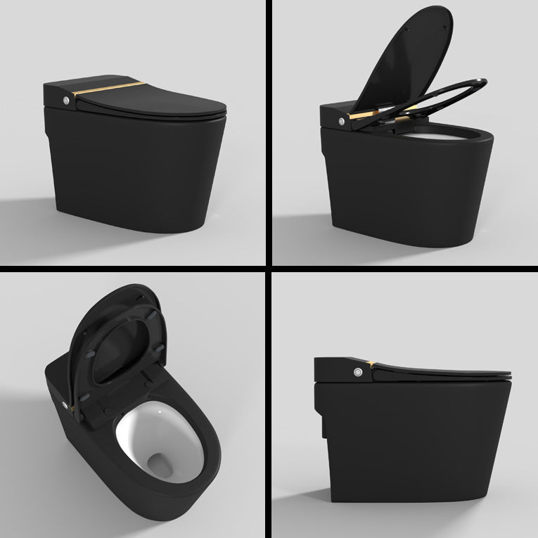 Modern Floor Mount Toilet Bowl Siphon Jet Skirted Toilet with Seat for Bathroom