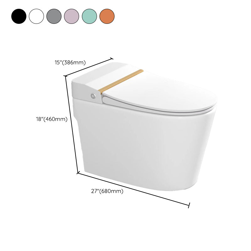 Modern Floor Mount Toilet Bowl Siphon Jet Skirted Toilet with Seat for Bathroom