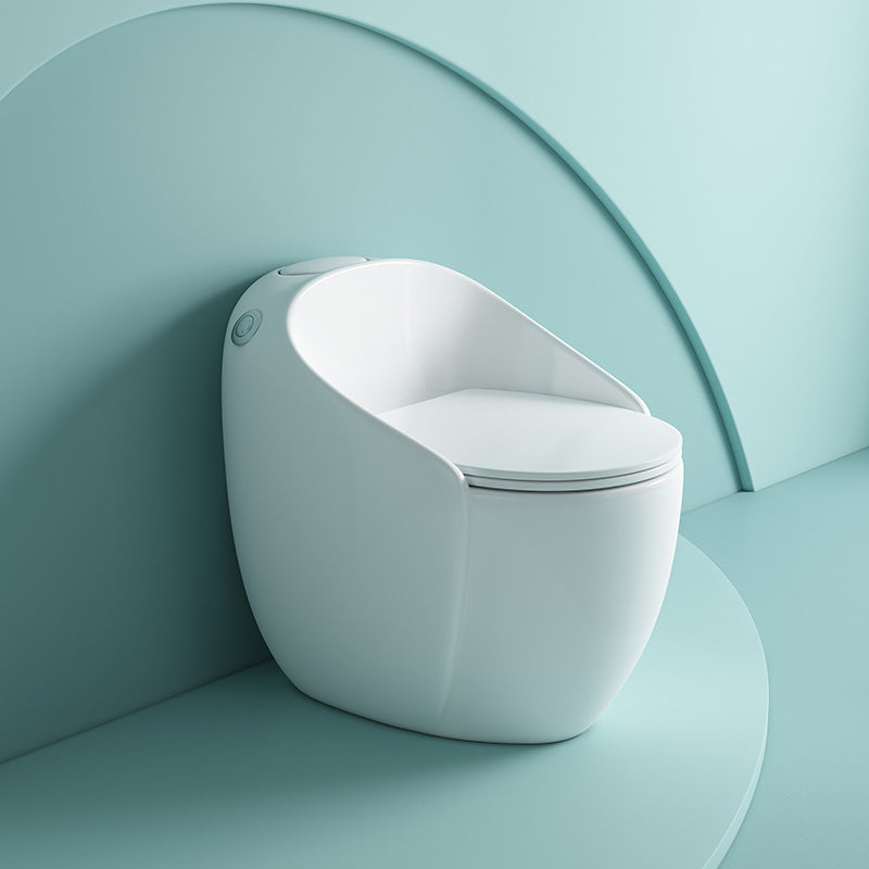 1-Piece Flush Toilet 1.2/1.6 GPF Elongated Toilet Bowl for Bathroom