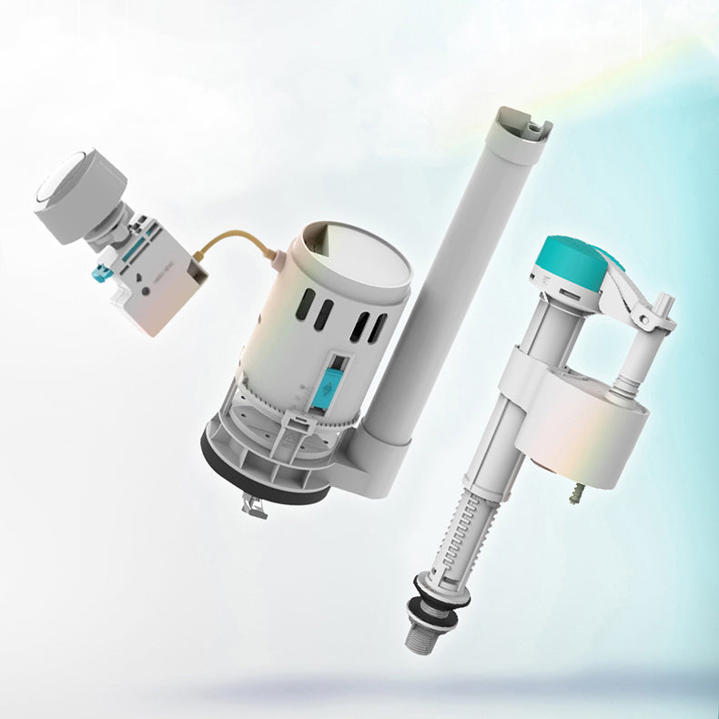 1-Piece Flush Toilet 1.2/1.6 GPF Elongated Toilet Bowl for Bathroom