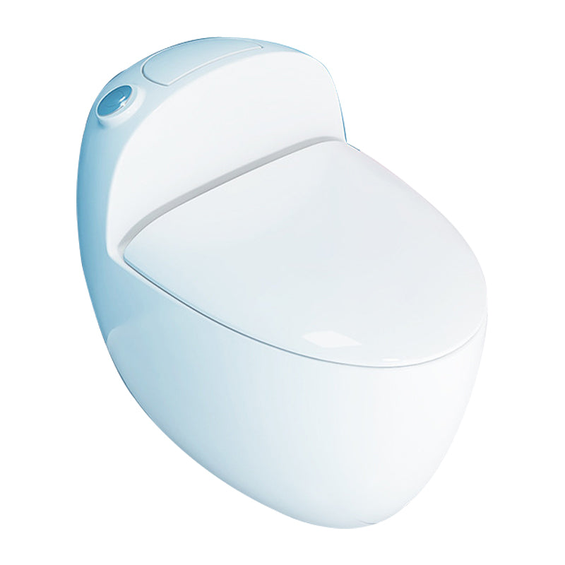 1-Piece Flush Toilet 1.2/1.6 GPF Elongated Toilet Bowl for Bathroom