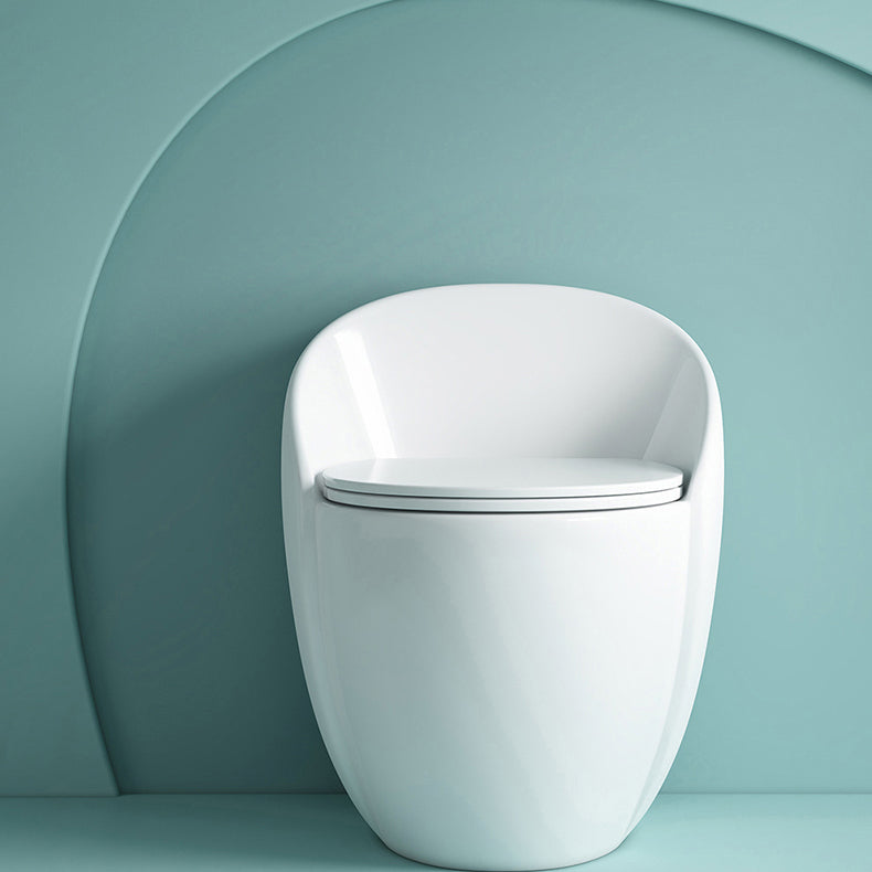 1-Piece Flush Toilet 1.2/1.6 GPF Elongated Toilet Bowl for Bathroom