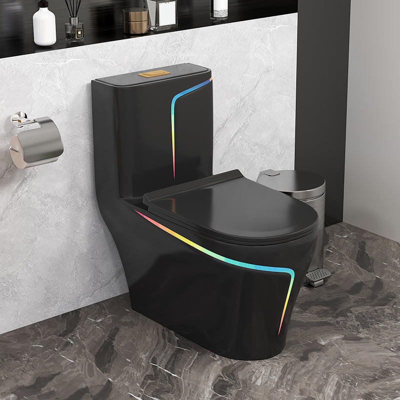 Traditional Flush Toilet Floor Mount One-Piece Toilet with Slow Close Seat