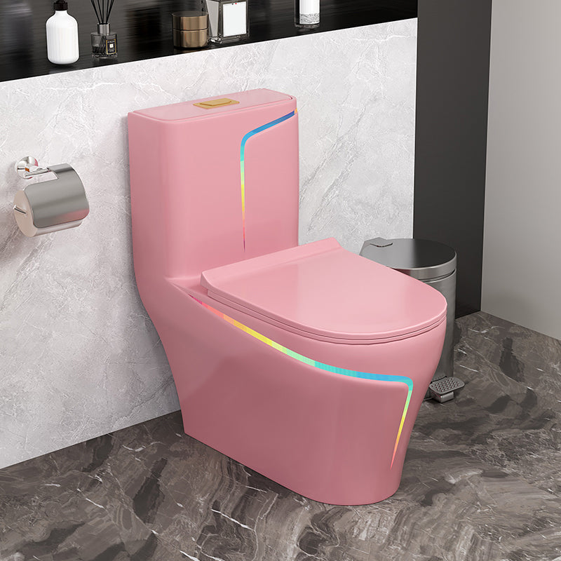 Traditional Flush Toilet Floor Mount One-Piece Toilet with Slow Close Seat