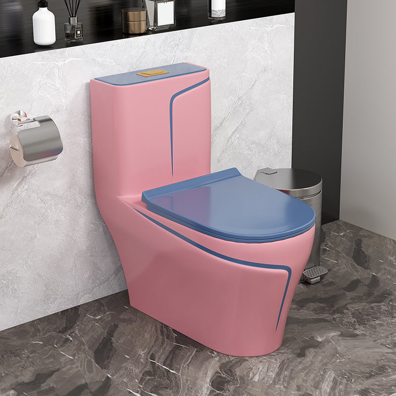 Traditional Flush Toilet Floor Mount One-Piece Toilet with Slow Close Seat