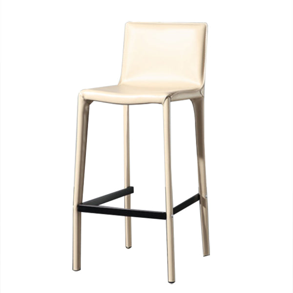 Contemporary Metal Counter Height Stools Low Back Stool for Bar