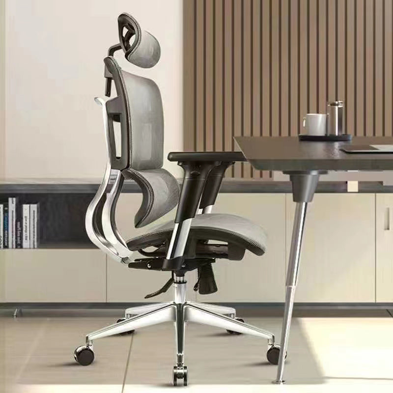 Modern Desk Chair Mesh Computer Chair Adjustable Conference Chair with Wheels