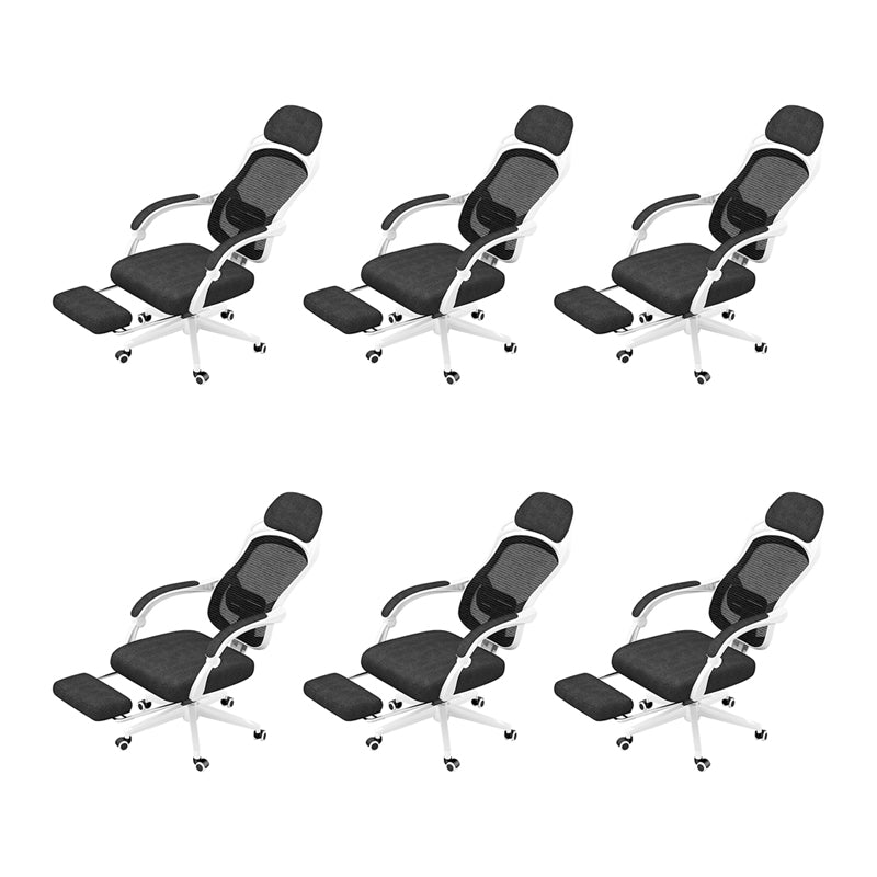 25"W Contemporary Desk Chair Black Breathable AirGrid Office Chair