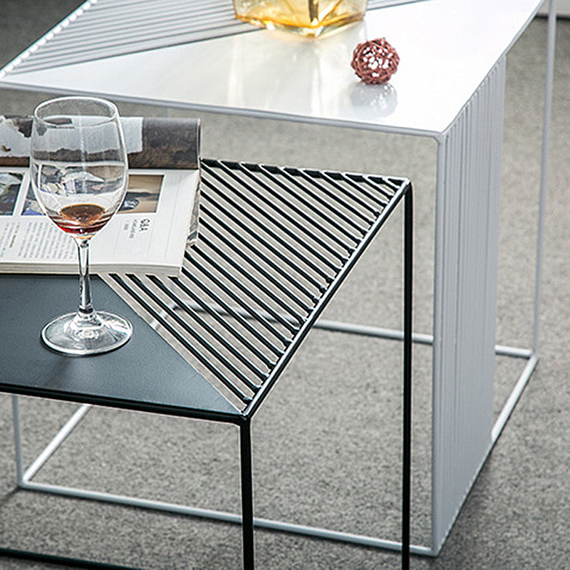 Metal Square Coffee Table Mid Century Simple Frame Cocktail Table