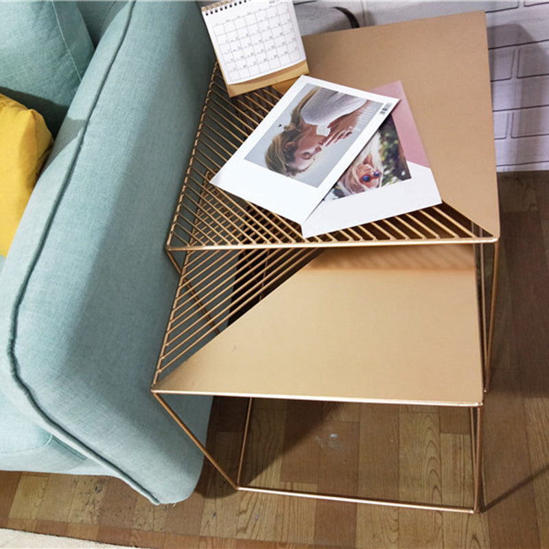Metal Square Coffee Table Mid Century Simple Frame Cocktail Table