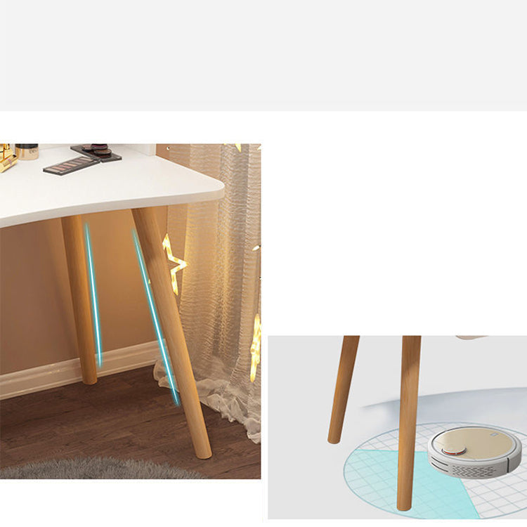 Contemporary 48.03" Height Wooden Dressing Table Mirror Make-up Vanity