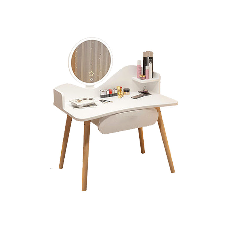 Contemporary 48.03" Height Wooden Dressing Table Mirror Make-up Vanity