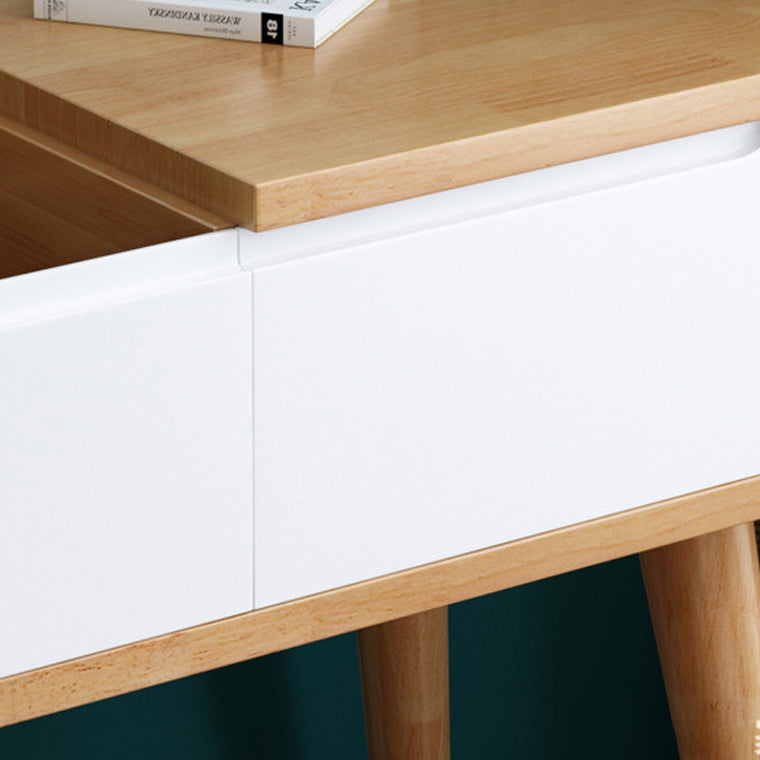 Solid Wood Dressing Table Mirror Make-up Vanity with 1 Drawer