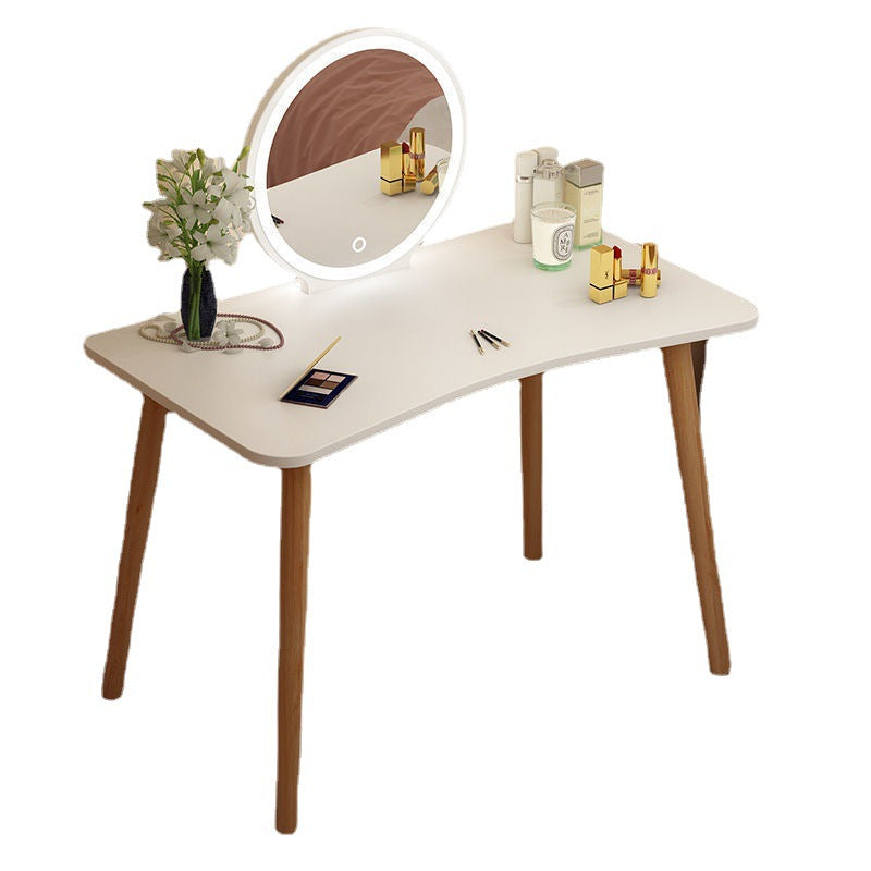 Scandinavian 15.74" Wide Wooden Dressing Table Mirror Make-up Vanity