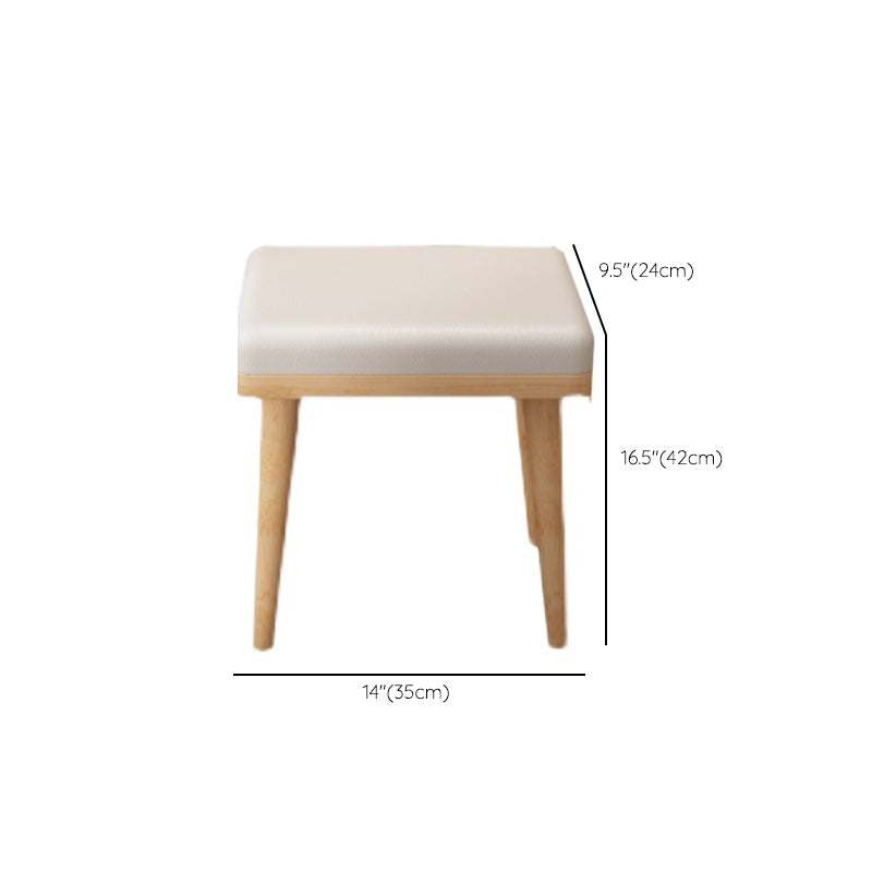 Modern 2-Drawers Solid Wood Dressing Table Mirror Makeup Table