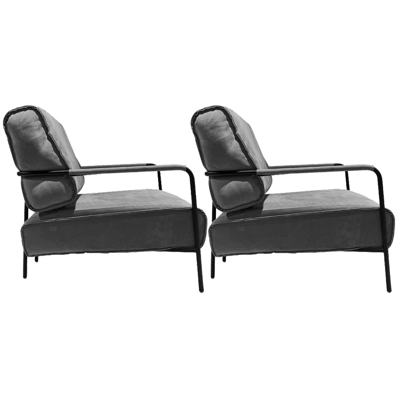 Upholstered Lounge Chair Arms Include Solid Color Chair with Cushion