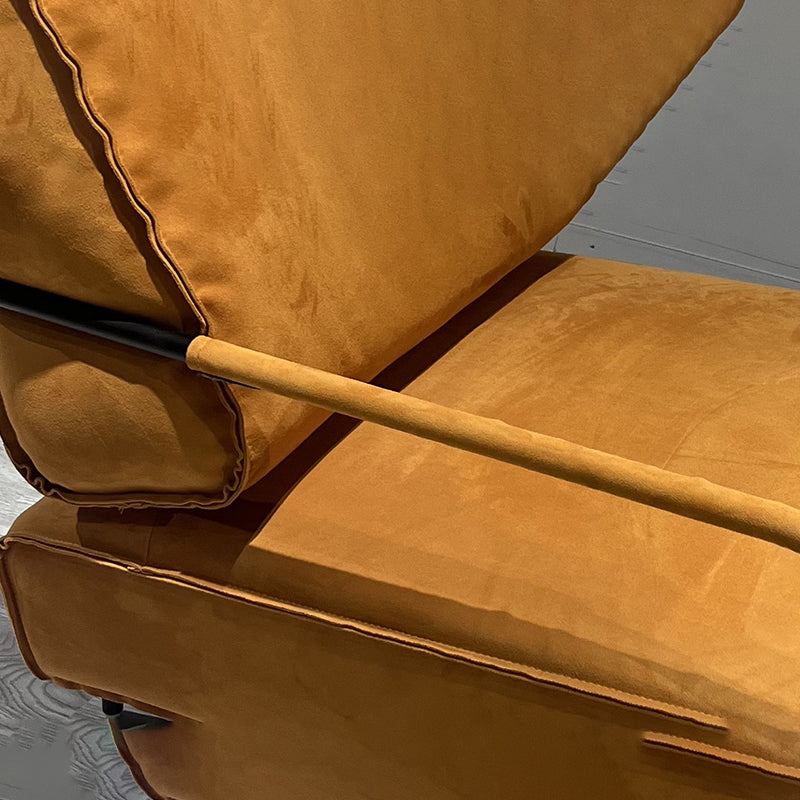 Upholstered Lounge Chair Arms Include Solid Color Chair with Cushion