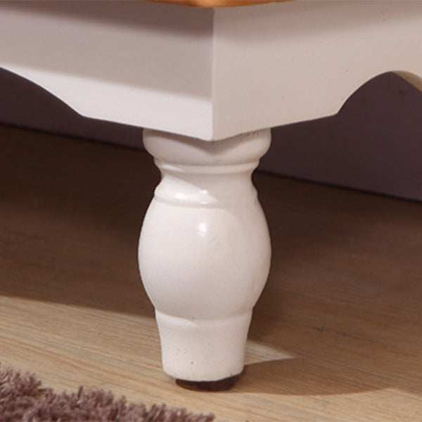 47.2" Tall 2/3 - Door Hand Painted Accent Cabinet with Drawers - Wood