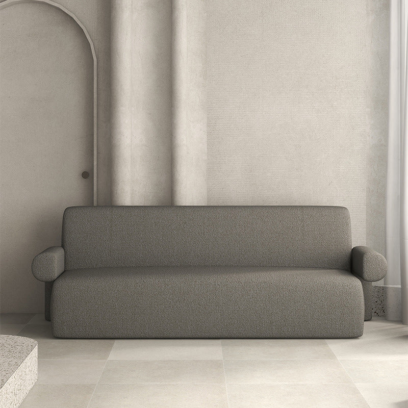 Contemporary Wool Sofa with Tight Back and Recessed Arm,35.43" W