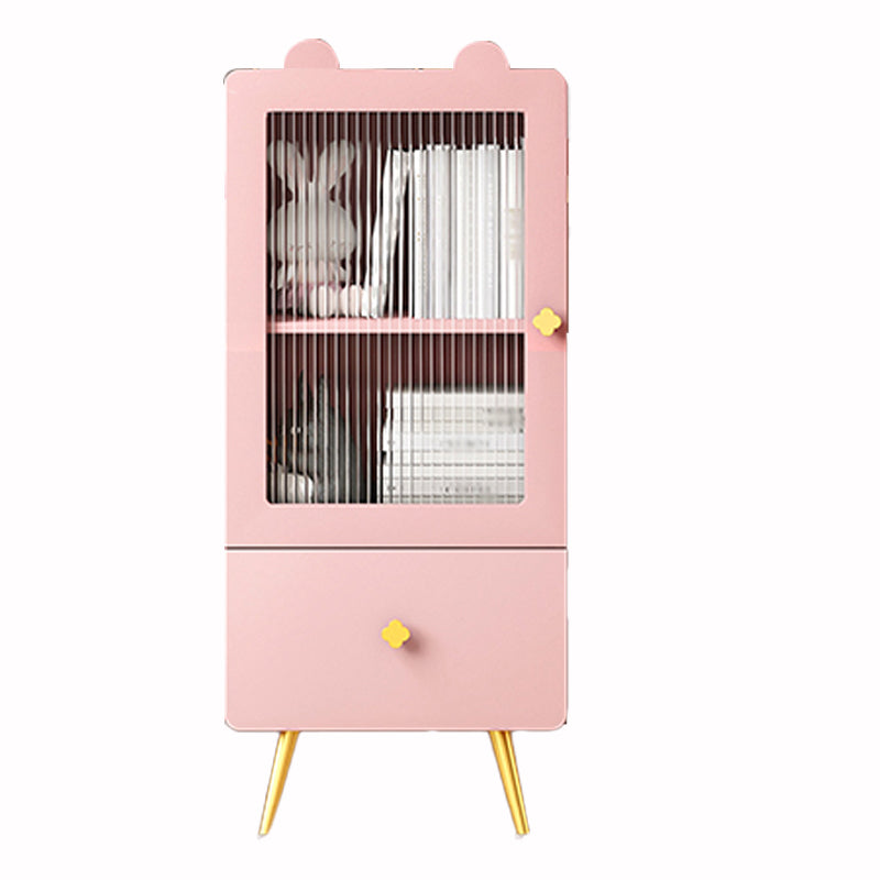 Contemporary Bookcase Closed Back Vertical Shelf Bookcase with Drawer Storage