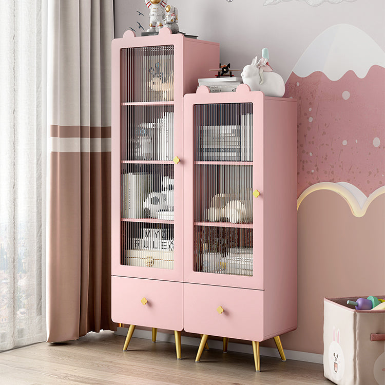 Contemporary Bookcase Closed Back Vertical Shelf Bookcase with Drawer Storage