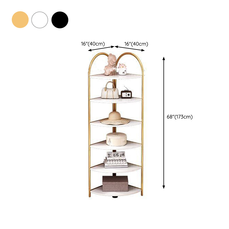 Modern Metal Shelf Bookcase Open Shelf Book Shelf for Living Room