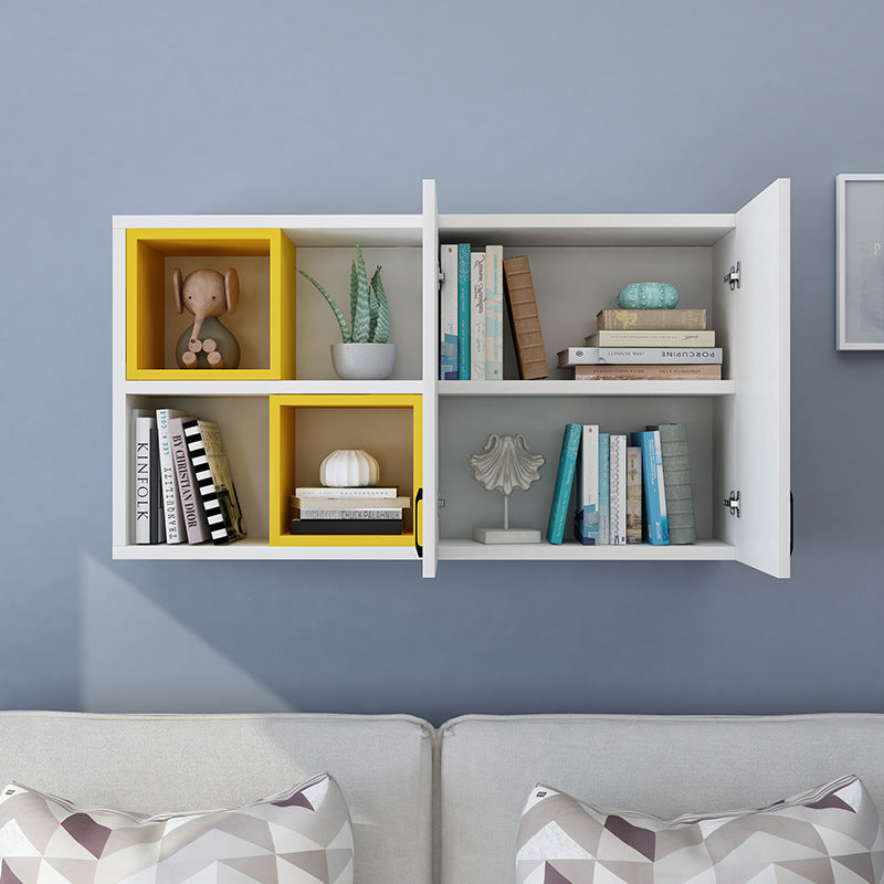 Modern Floating Bookshelf Wooden Wall Mounted Bookcase Shelves Included for Home