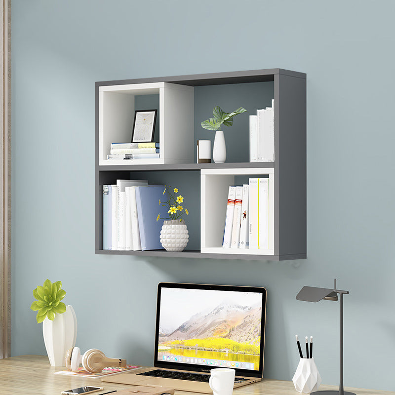 Modern Wall Mounted Wooden Bookshelf Floating Open Shelves Included Book Shelf for Home