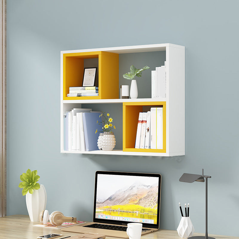 Modern Wall Mounted Wooden Bookshelf Floating Open Shelves Included Book Shelf for Home