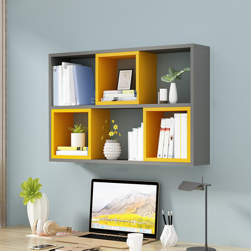 Modern Wall Mounted Wooden Bookshelf Floating Open Shelves Included Book Shelf for Home