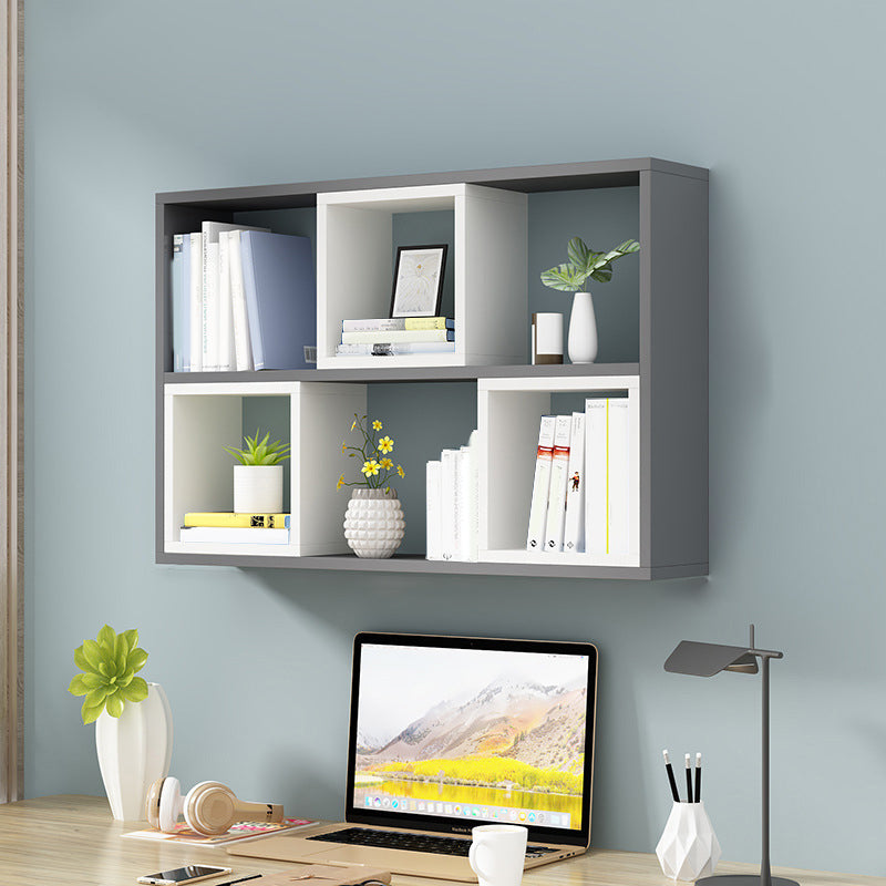 Modern Wall Mounted Wooden Bookshelf Floating Open Shelves Included Book Shelf for Home