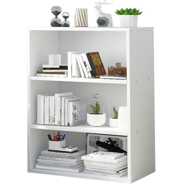 Closed Back Engineered Wood Shelf Bookcase Floor Contemporary Bookshelf with Shelves