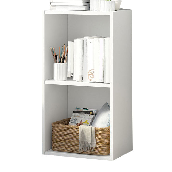 Closed Back Engineered Wood Shelf Bookcase Floor Contemporary Bookshelf with Shelves