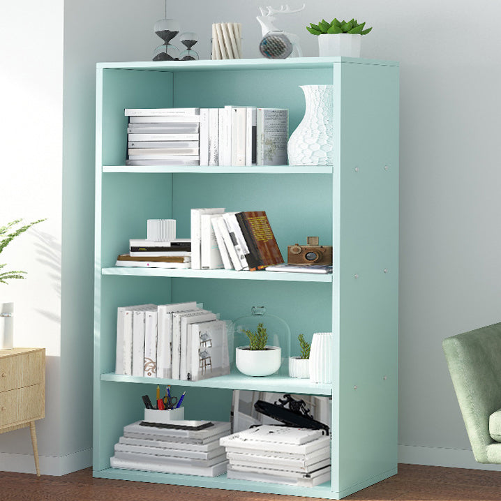 Closed Back Engineered Wood Shelf Bookcase Floor Contemporary Bookshelf with Shelves