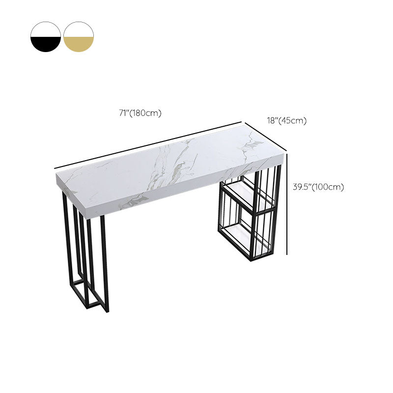 Stone Bar Table Set Industrial Rectangle 1/2/5 Pieces Pub Table Set