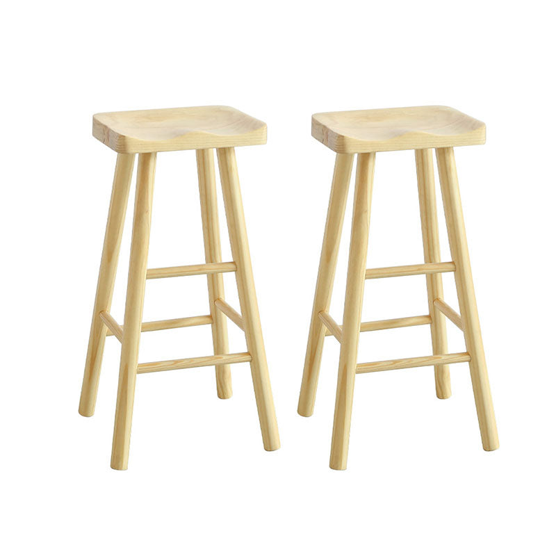 Solid Wood Bar Table Set 1/2/3 Pieces Rectangular Bar Stool and Table Set